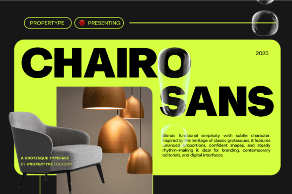 Chairo Sans: An Elegant Modern Serif for Designers