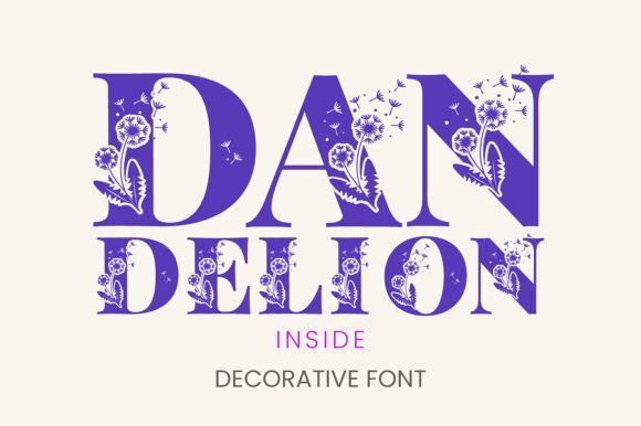Dandelion Inside: A Serif Font with Floral Charm