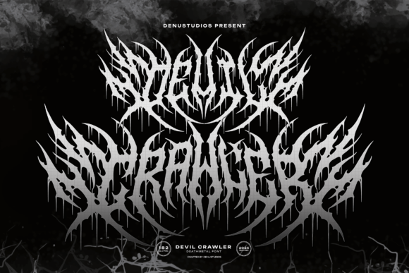 Devil Crawler: The Brutal Death Metal Font