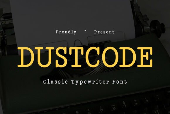 Dustcode: A Modern Retro Vintage Display Font