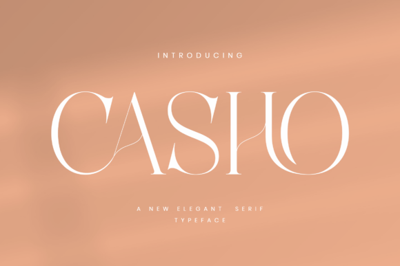 Elevate Your Designs with the Casho Elegant Serif Typeface