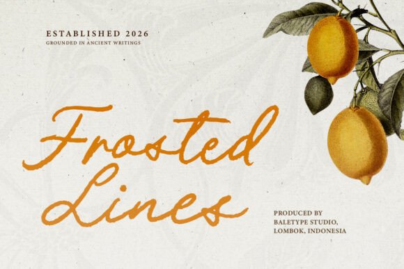 Frosted Lines: A Typeface with Timeless, Textured Appeal