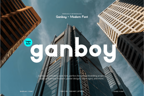 Ganboy: A Bold Display Typeface for Creative Projects