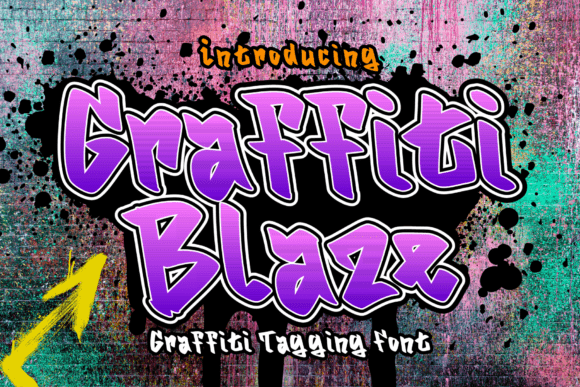 Graffitti Blaze: Urban Street Art Typography