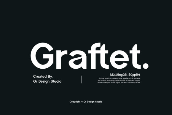 Graftet: A Modern Display Typeface for Creative Projects