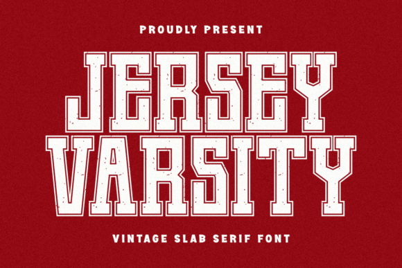 Jersey Varsity: A Bold Vintage Slab Serif for Powerful Designs