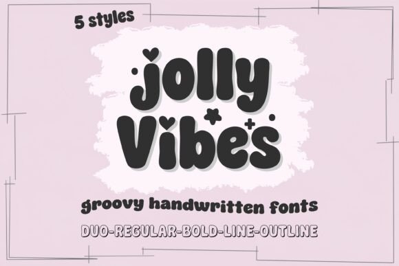Jolly Vibes: A Groovy Retro Font for Creative Projects