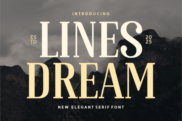 Lines Dream: A Modern Serif for Elegant Design