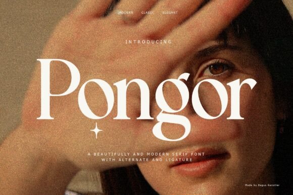 Pongor: A Typeface of Retro Elegance and Modern Expression