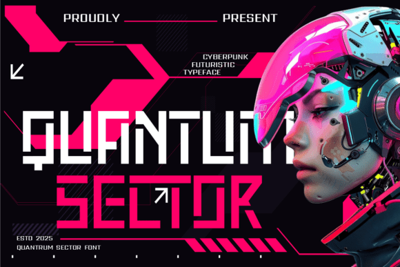 Quantum Sector: The Cyberpunk Techno Font for Digital Pioneers