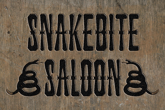 Snakebite Saloon: A Classic Western Typeface