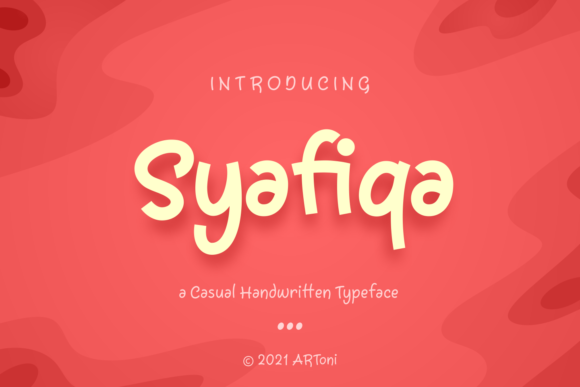 Syafiqa: The Handwritten Font That Brings Chalkboard Charm to Life